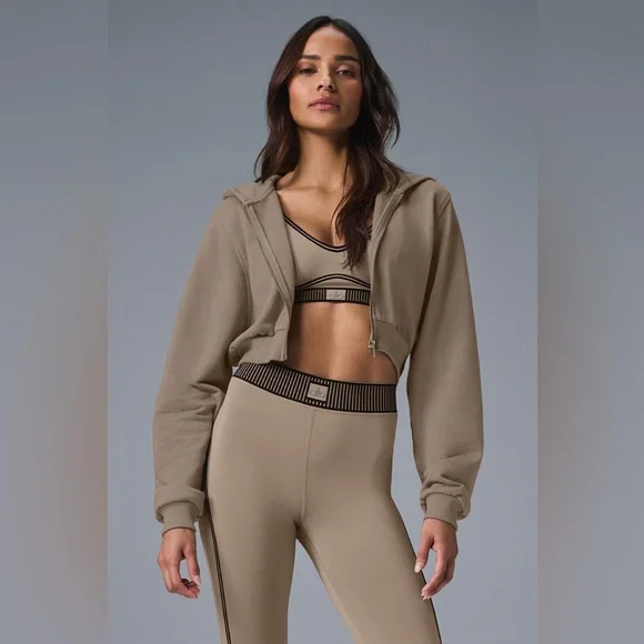 Alo Yoga Sweet Escape Zip-Up Hoodie Women’s Size - Picture 5 of 17